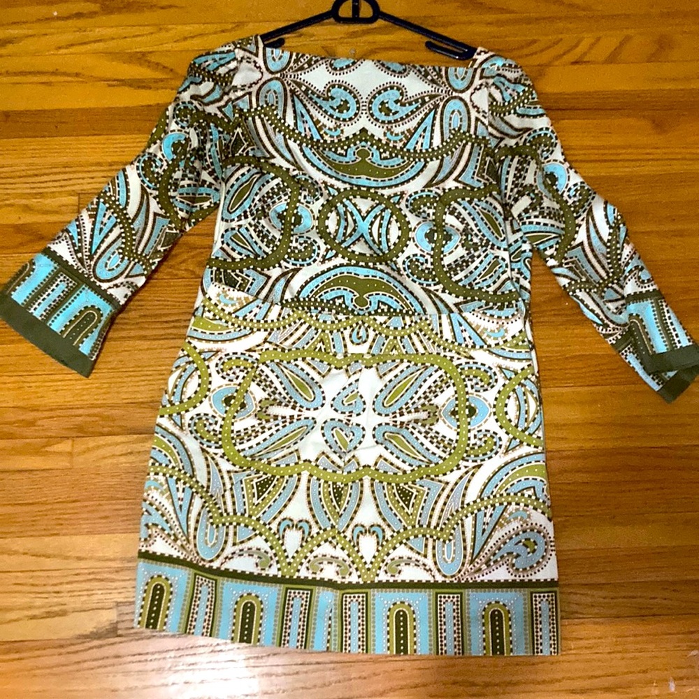 J. Crew Shirt and Skirt Set Olive Green Paisley